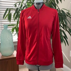Red Adidas Org Logo Track Jacket